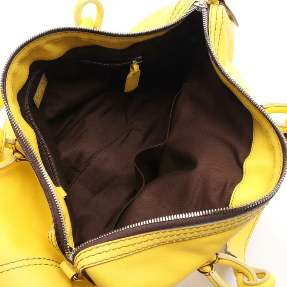 Loewe Fiesta Top Handle Bag Leather Yellow - Picture 3 of 5